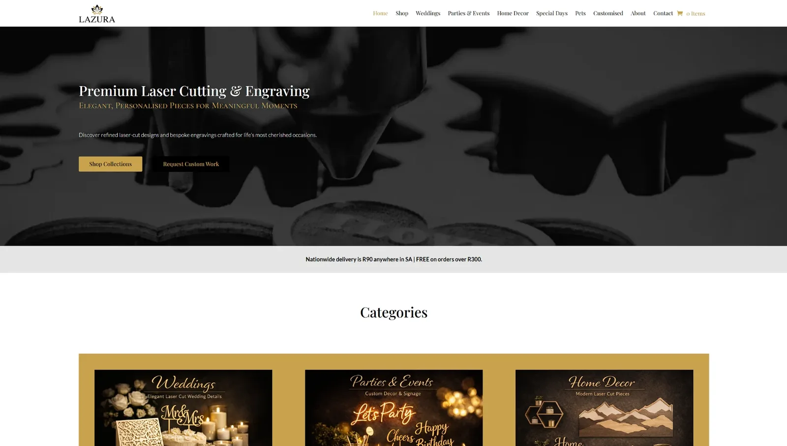 Lazura website